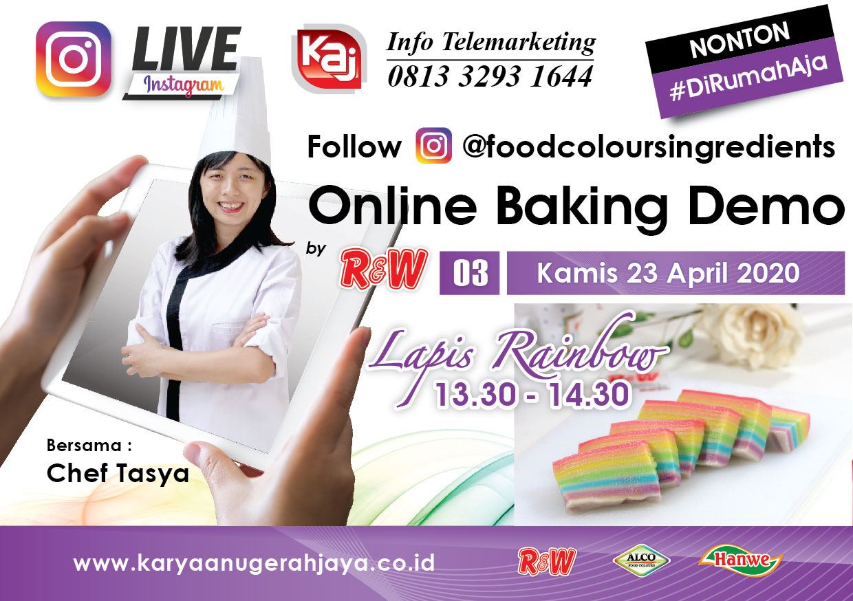 Event LIVE Baking Demo Lapis Rainbow Photo