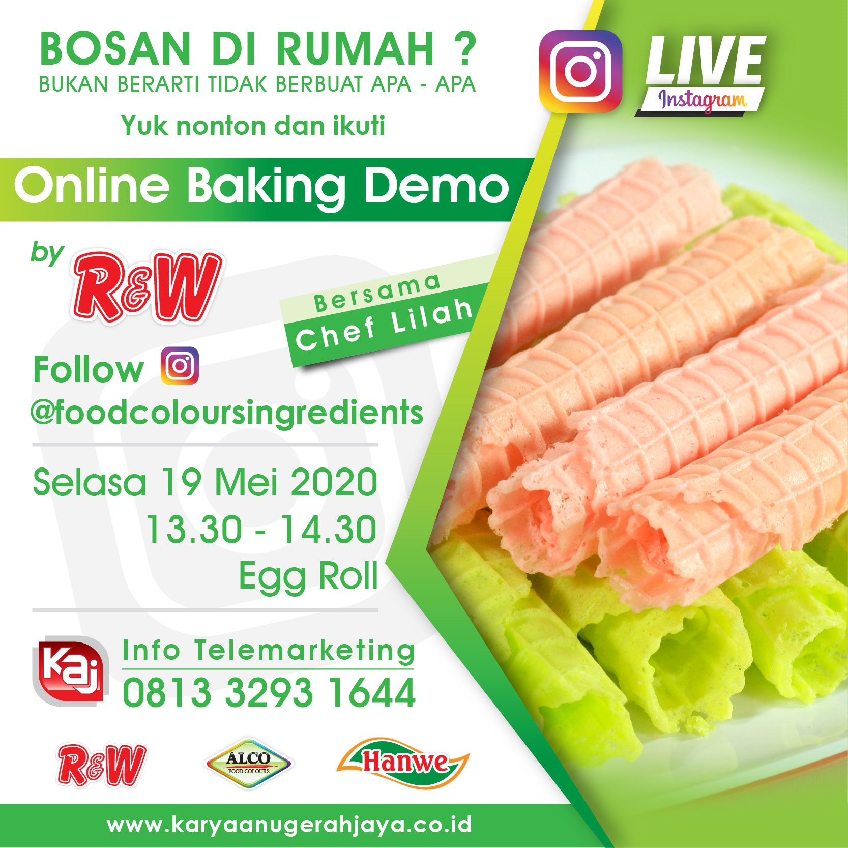 Event LIVE Baking Demo Egg Roll Photo