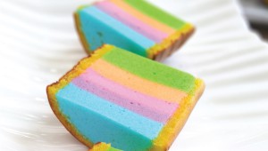 Rainbow Pudding Cake Photo